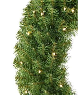 Puleo 24" Pre-Lit Artificial Christmas Wreath