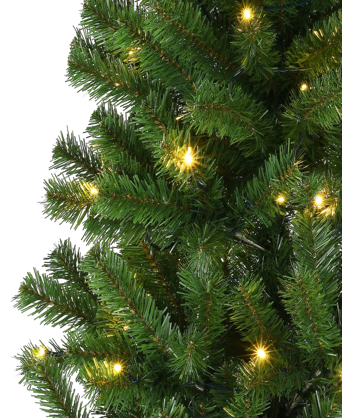 Puleo 6' Pre-lit Canadian Spruce Artificial Christmas Tree In Green