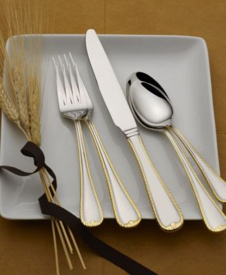 Cameo Gold 65 Pc. Flatware Set, Service for 12