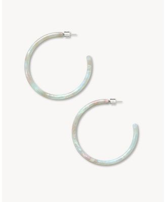 Machete Large Hoops - Astral mint 36$