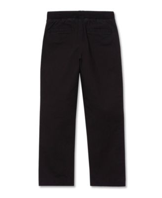 Boys Stretch Soft Rib Waist Iron Knee Pull On Pants