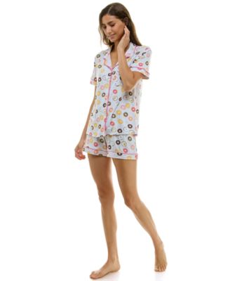 Women's Printed Top and Shorts Set