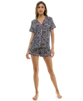 Women's Printed Top and Shorts Set