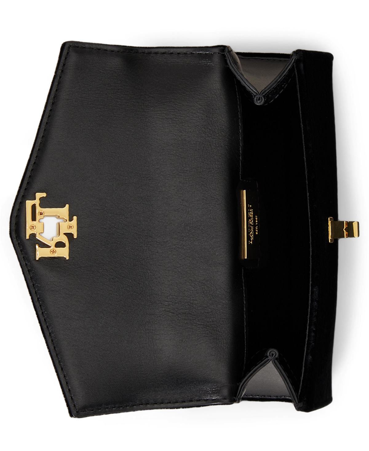 Ralph Lauren Farrah Small Satchel Bag In Black