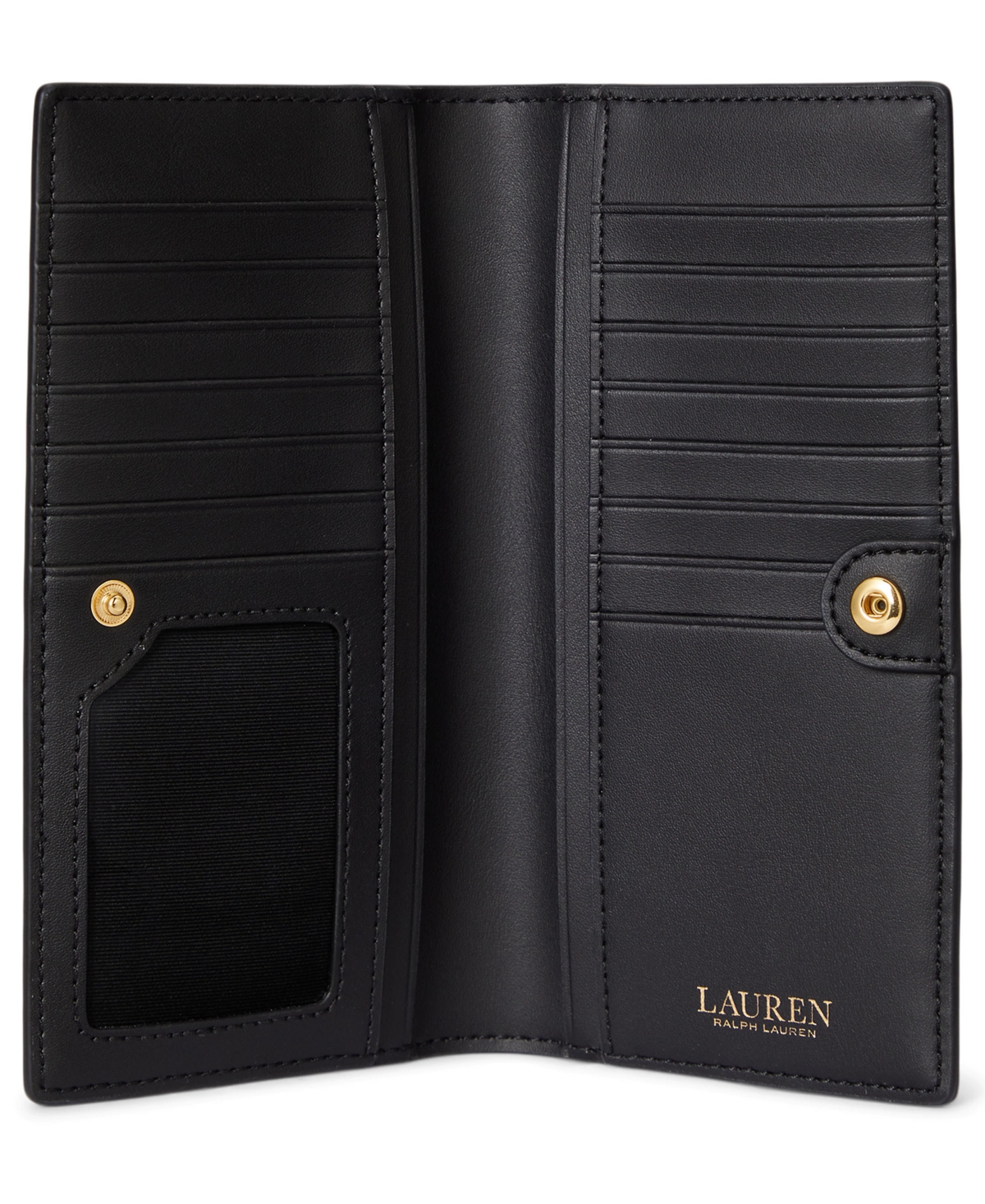 Ralph Lauren Women's Leather Slim Snap Wallet