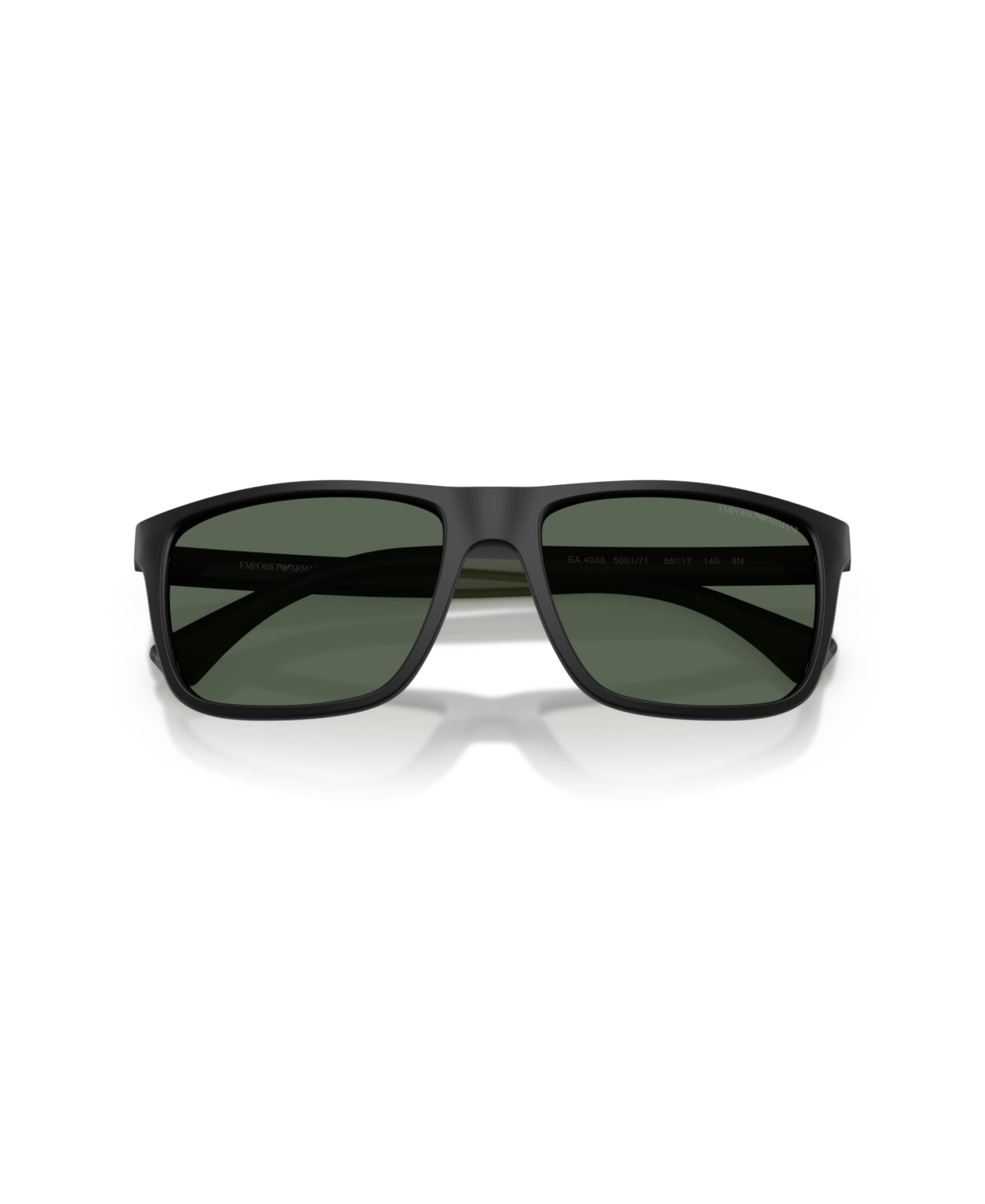 Emporio Armani Men's Square Sunglasses, Ea4033 In Black