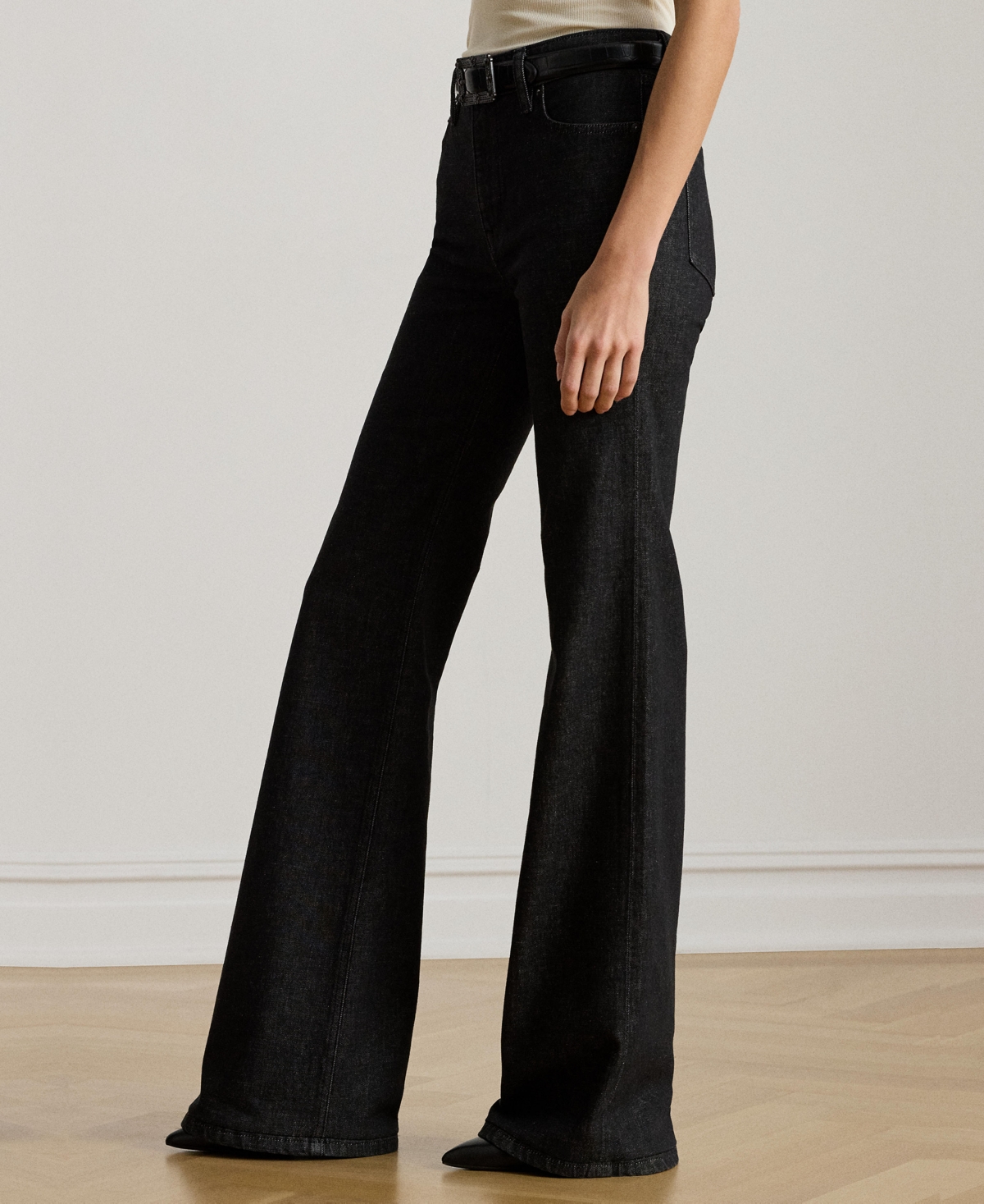 Ralph Lauren Women's High Rise Flare Jeans In Green