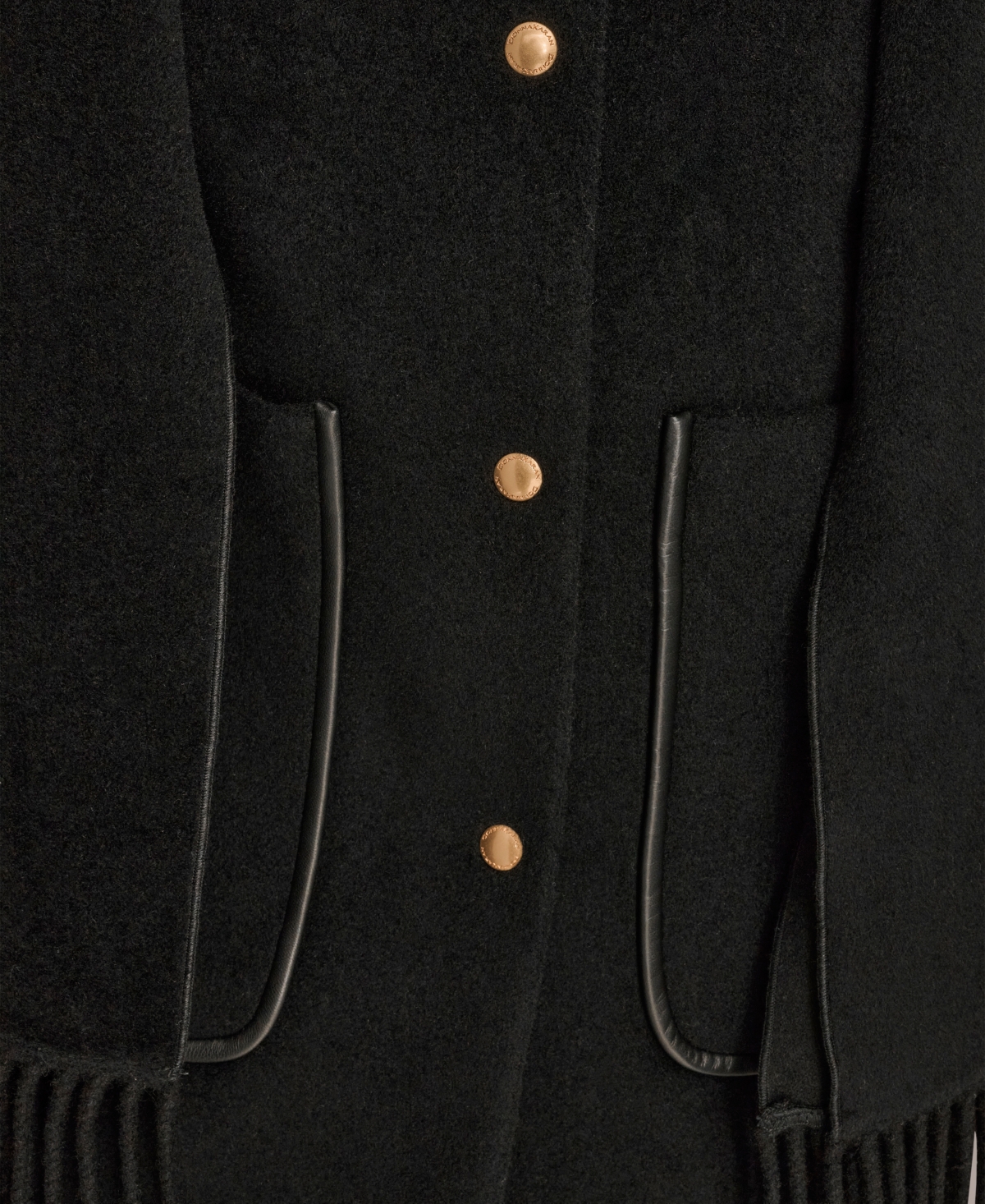 Donna Karan New York Women's Snap Button Scarf Coat