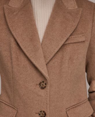 Women's Single-Breasted Stitch Trimmed Coat