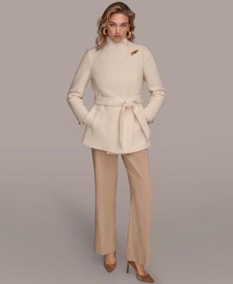 Women's Wing Collar Belted Coat