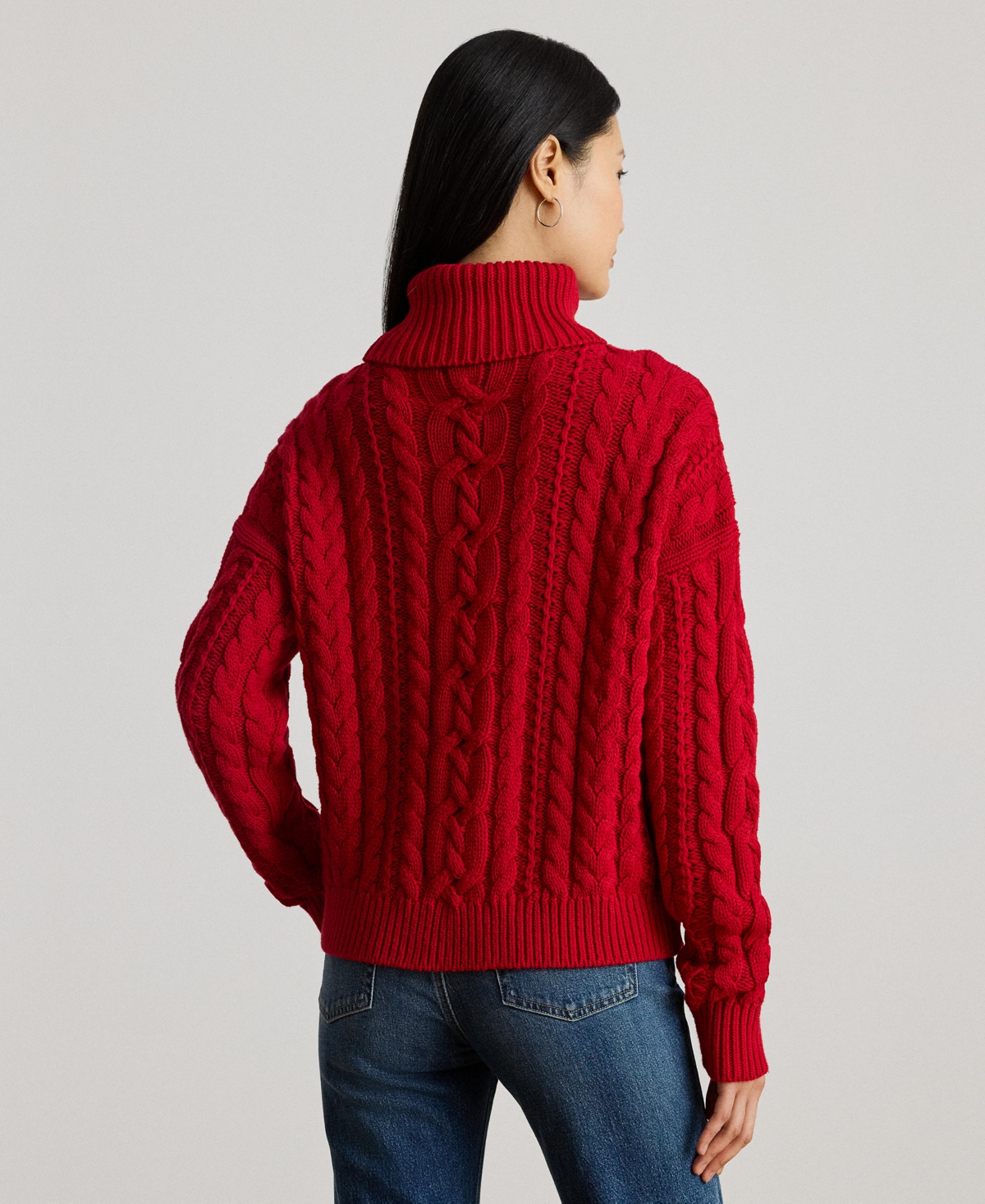 Ralph Lauren Women's Turtleneck Sweater In Red