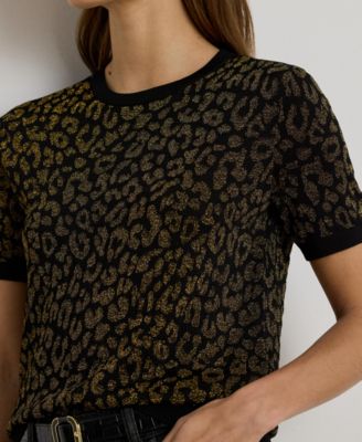 Women's Ocelot Short Sleeve Sweater