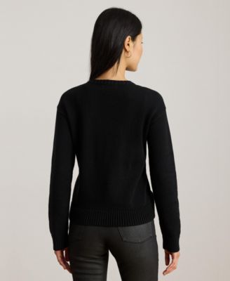 Women's Color Block Crewneck Sweater