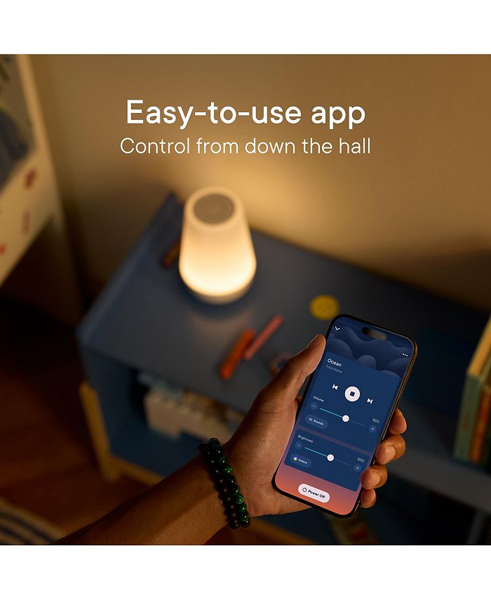 Hatch Rest  Baby & Kids Sound Machine 2nd Gen Child’s Night Light, Alarm Clock, Toddler Sleep Trainer, Time-to-Rise, White Noise, Bedtime Stories, Portable, Backup Battery (with Charging Base) - White