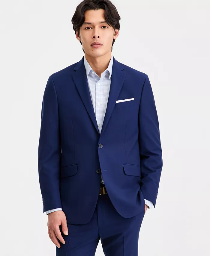 Men's Techni-Cole Suit Separates Slim-Fit Suit Jacket