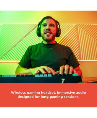 Cooling Gel Wireless Gaming Headset Purple and Black Type-C Charger 3304449