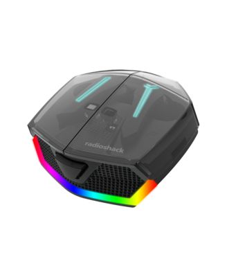 Wireless Gaming Earbuds with Noise Cancelation and RGB LED Lights With 22 Hour Playtime 3304450 Black