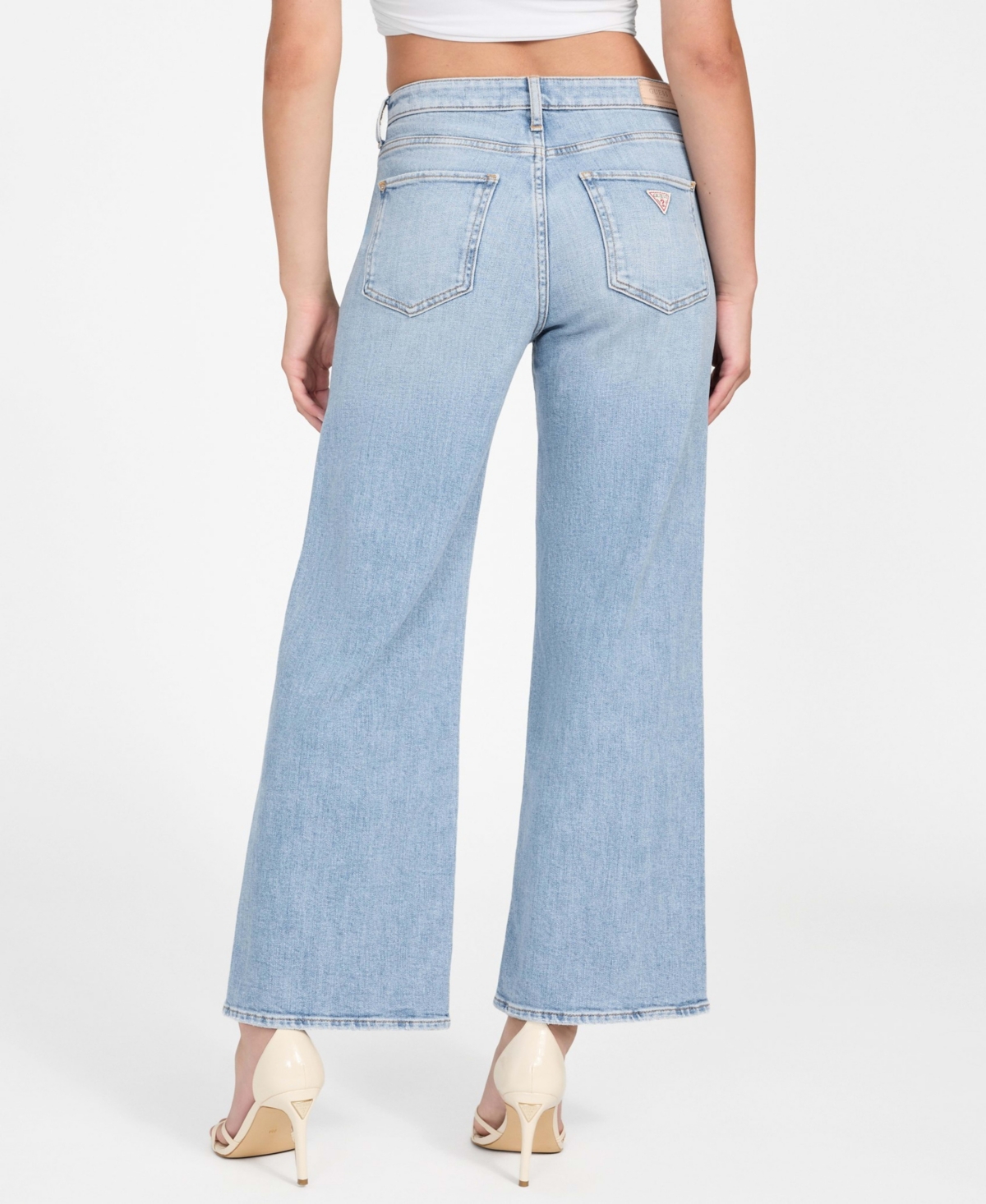 Guess Women's Wide Leg High Rise Pants