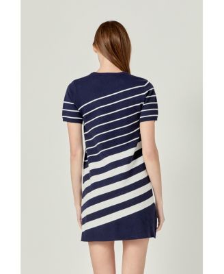 Women's Multi Stripe Mini Dress