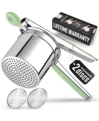 Stainless Steel Potato Masher – Heavy Duty Ricer Tool, Press & Mash Design