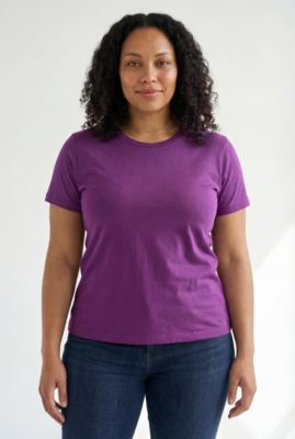 Plus Size Perfect Short-Sleeve Crewneck Tee