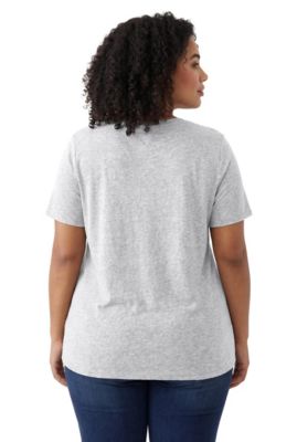 Plus Size Perfect Short-Sleeve Crewneck Tee