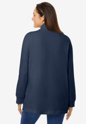 Plus Size Perfect Long-Sleeve Turtleneck Tee