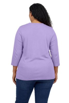 Women's Within Perfect Three-Quarter Sleeve V-Neck Tee