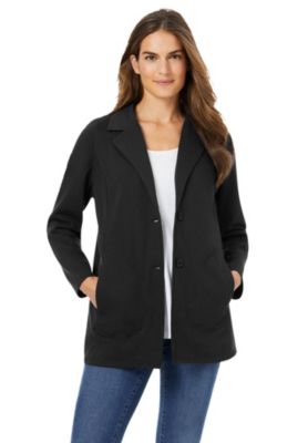 Plus Size Knit Blazer