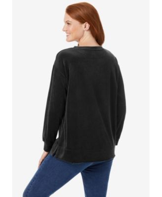 Women's Within Plush Velour Tunic Sweatshirt