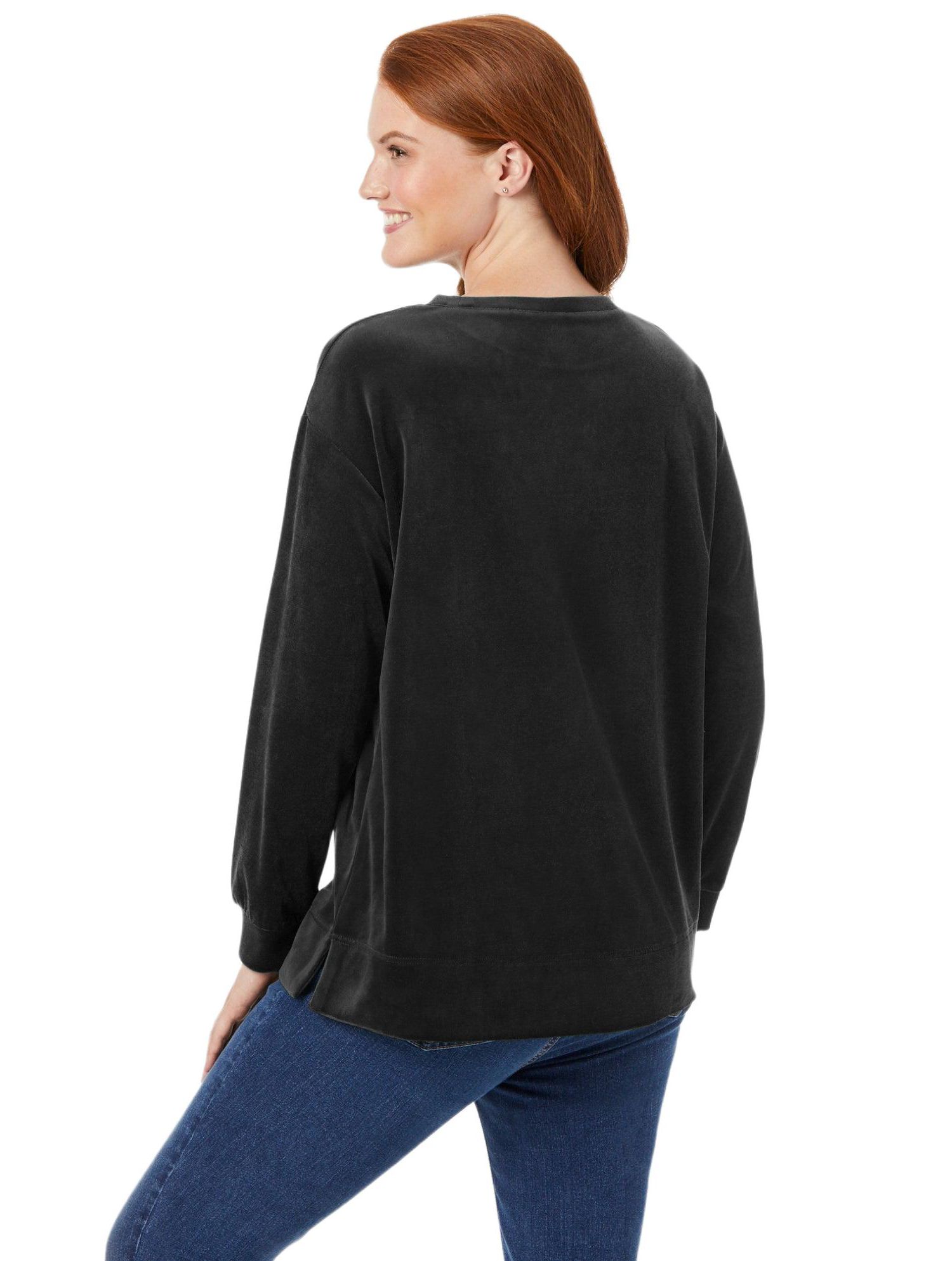 Women's Within Plush Velour Tunic Sweatshirt