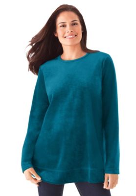 Women's Within Plush Velour Tunic Sweatshirt