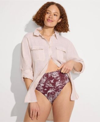 Women's Cheeky High Waisted Bikini Bottoms