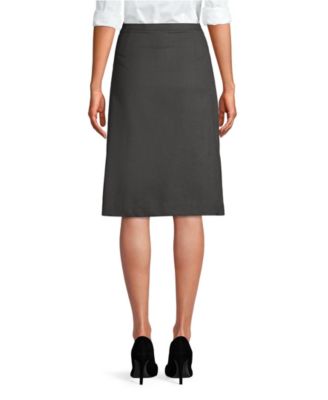 Women's Solid A-line Skirt Below The Knee