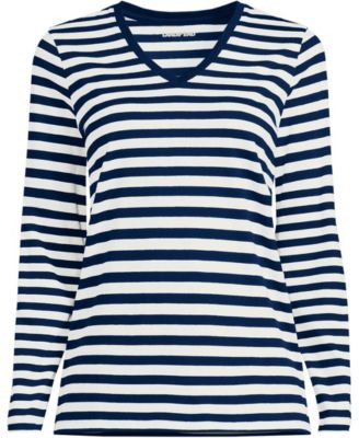 Women's Supima Cotton Long Sleeve V-Neck T-Shirt