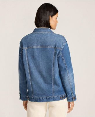 Women's Oversized Denim Trucker Jacket