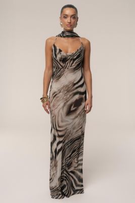 Zebra Print Infinite Journey Maxi Dress