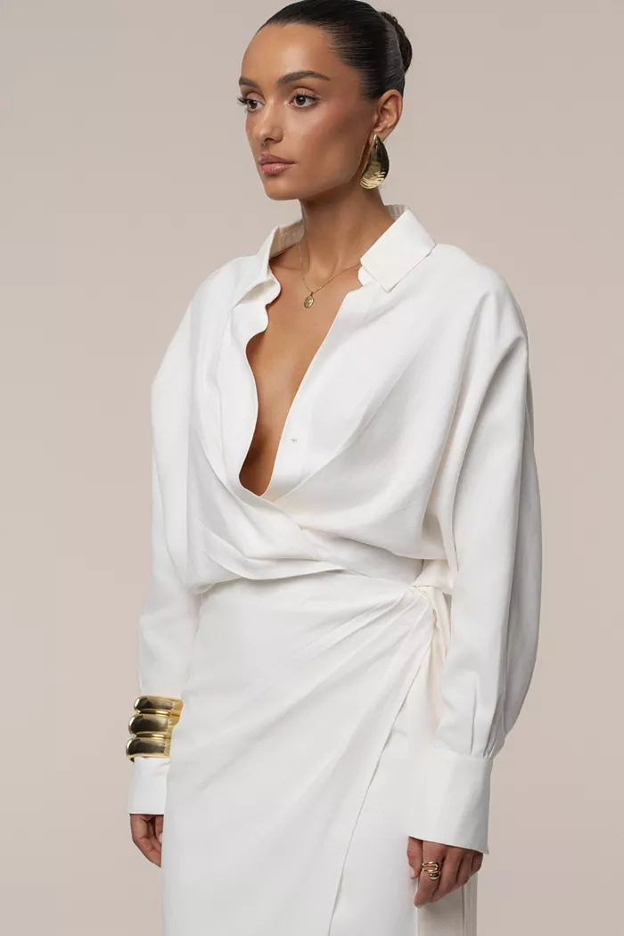 Women's Skyline Wrap Midi Dress - thumbnail 3