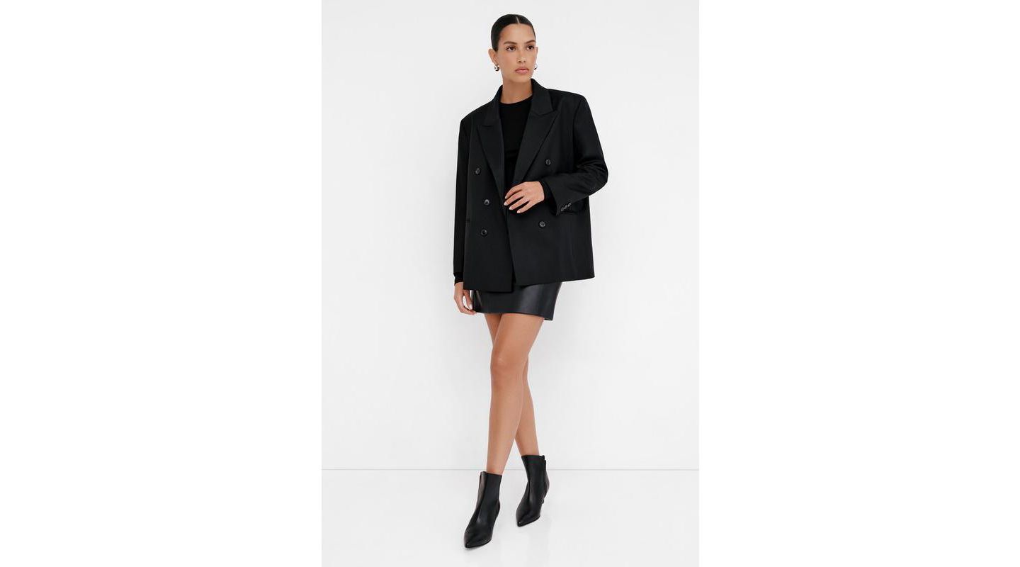 Женский топ Marcella Alley Crew-Neck Jersey Top with Mesh-Detail Sleeves, цвет: Чёрный — фото 2