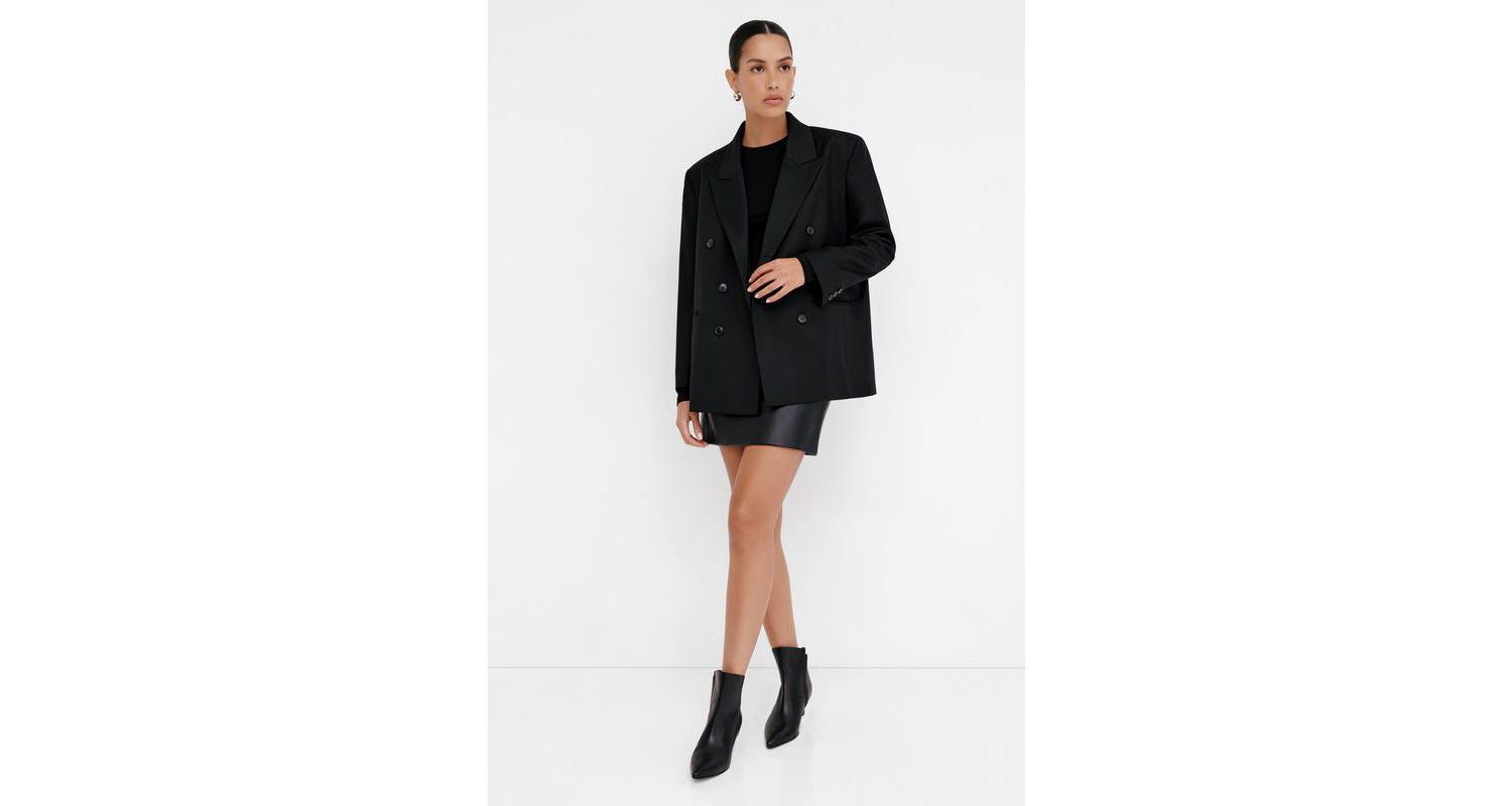 Women's Alley Crew-Neck Jersey Top with Mesh-Detail Sleeves