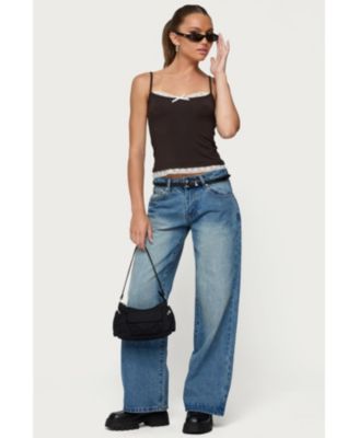 Women's Adriel Contrast Lacey Tank Top