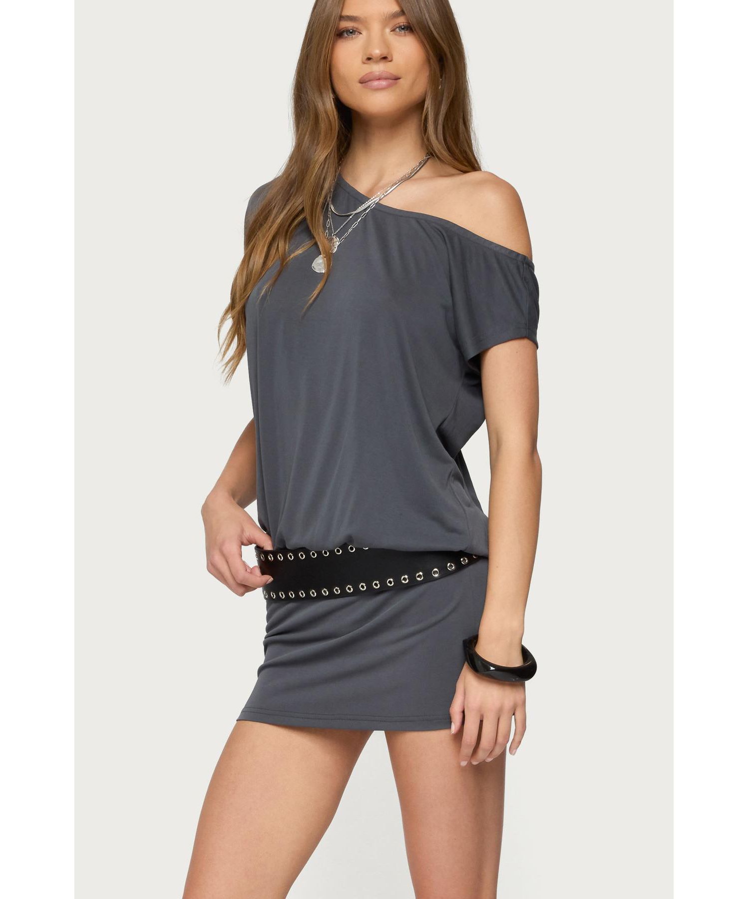 Womens Sevie Off Shoulder Mini Dress