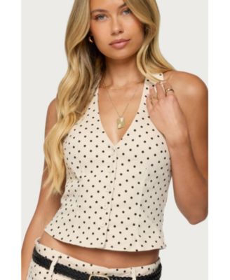 Women's Twyla Polka Dot Halter Top