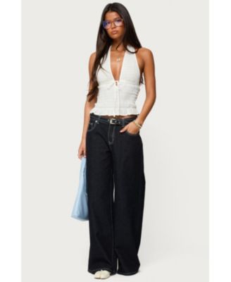 Women's Karah Belt Low Rise Jeans