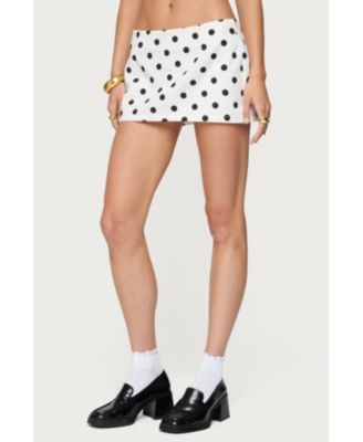 Womens Noreen Polka Dot Mini Skort