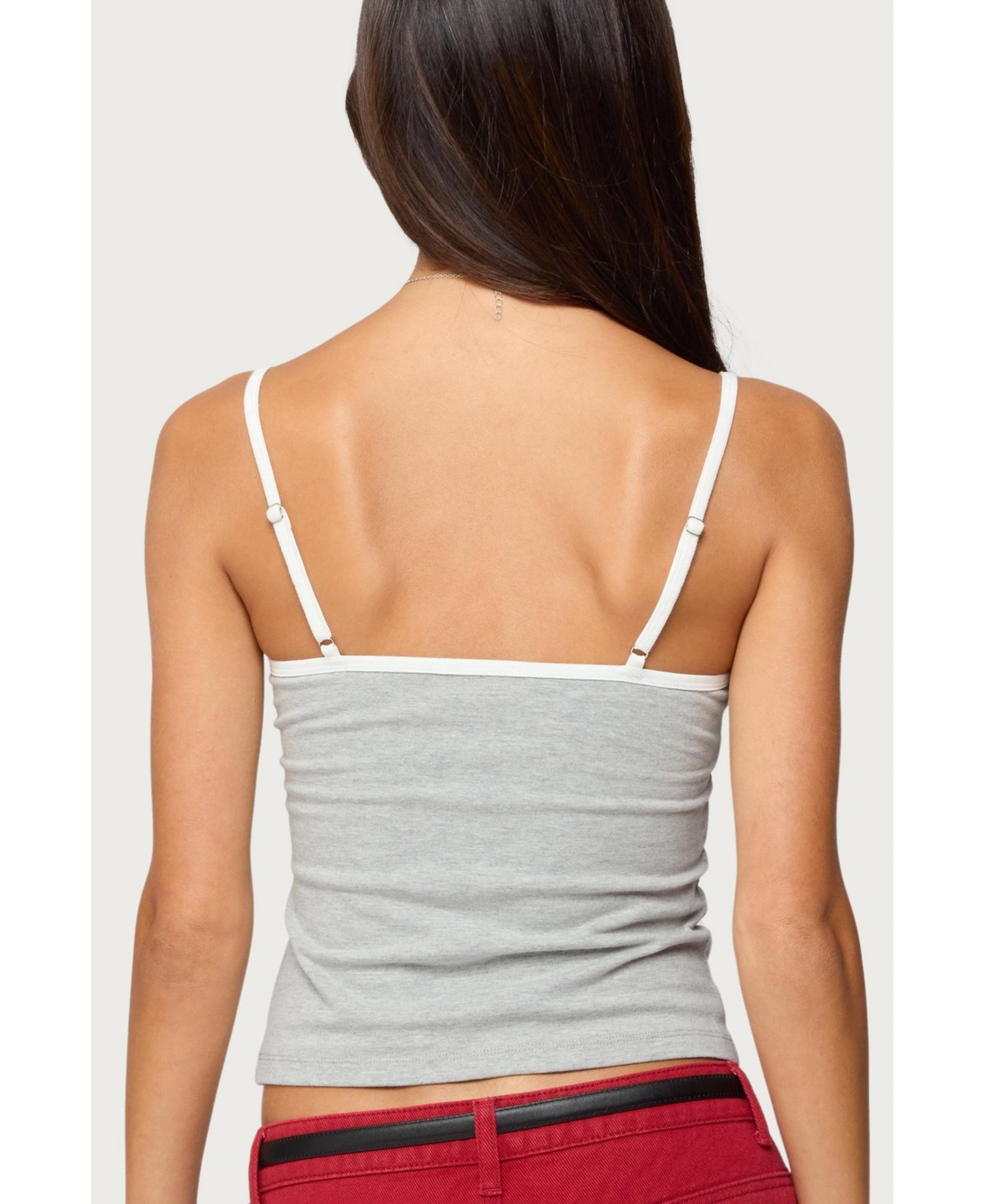Edikted Women's Rhoda Contrast Polka Dot Tank Top