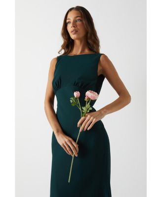 Women's Cowl Back Maxi Bridesmaid Dress