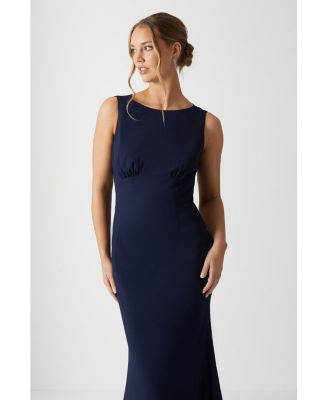 Women's Cowl Back Maxi Bridesmaid Dress