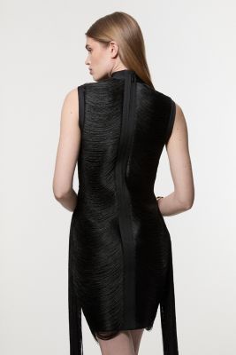 Women's Knit Tassel Mini Dress