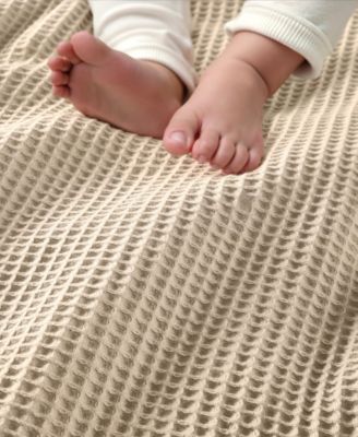 Waffle Weave Cotton Blanket, Full/Queen